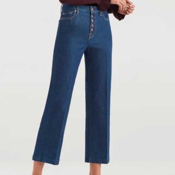 7 For All Mankind Denim - 7 For All Mankind Vintage Cropped Alexa Jeans